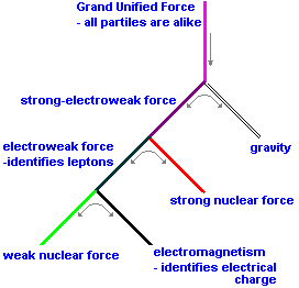 From the Grand Unified Force to the Four Separate Forces